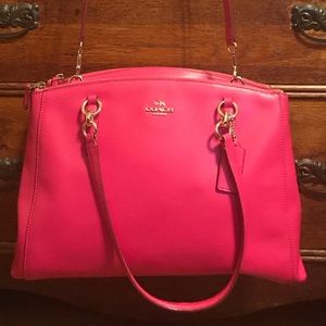 Coach Large Christie Carryall in Pink Ruby